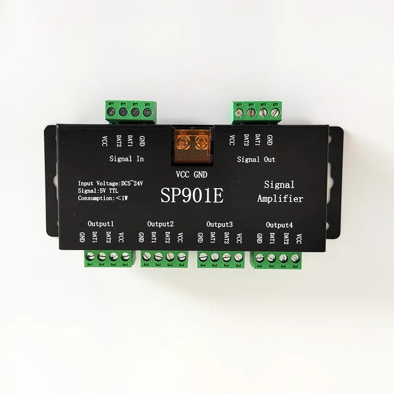 Multiple Sub-control Cascades SP901E full color LED SPI Signal Amplifier controller
