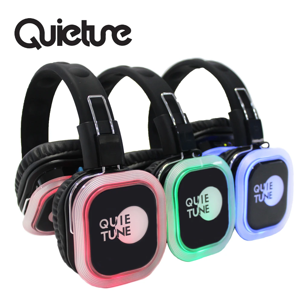 F39 HIFI Wireless  Parties Headphones and Silent Disco Headphones with 3 or more Channels 500m Control Range