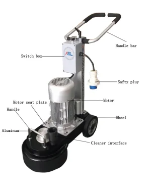 ASL-T330 Cheap High Quality Concrete  Floor Grinding Machine of Single Phase