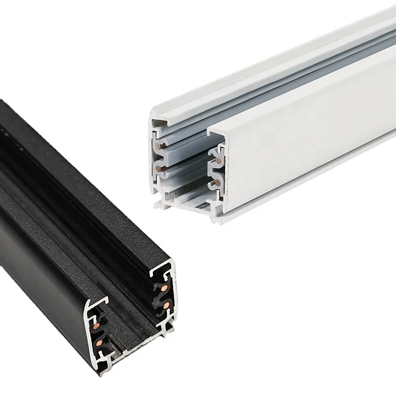 4-Wire LED Track Light Modern Design Aluminum Guide Rail Spotlight for Home Decoration and Clothing Store