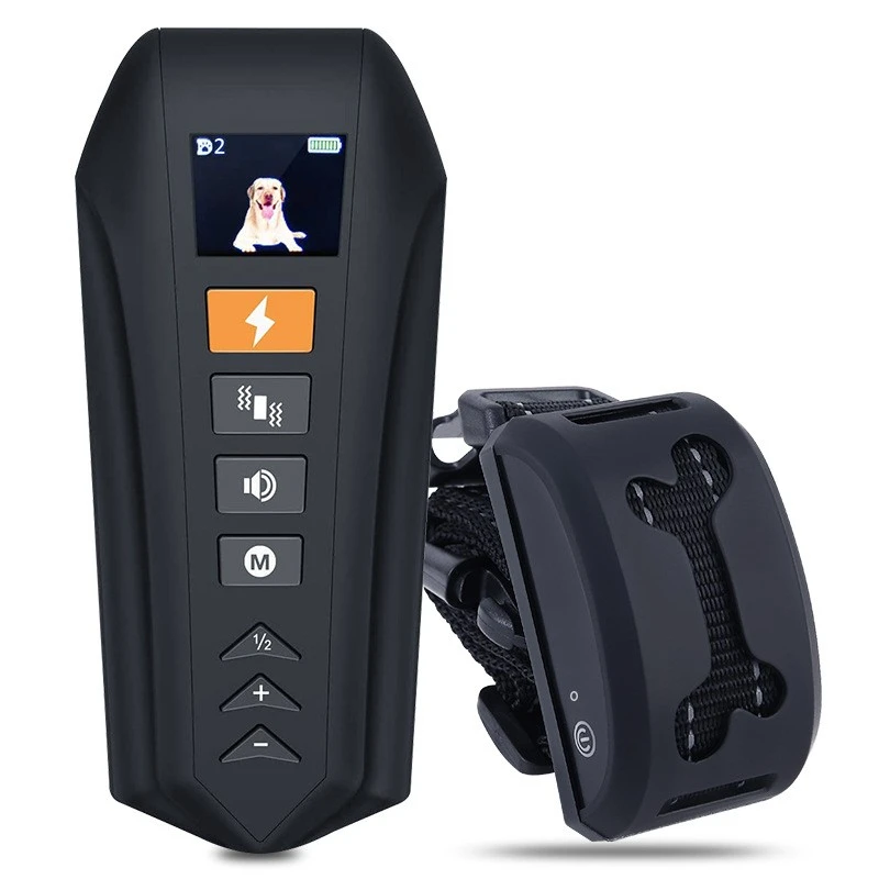 MZOZHAN Shock Collar for Dog IPX7 Waterproof Clicker USB Electric Dog Training Collar with Remote 600m 800m