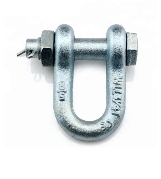 High quality Carbon steel heavy lengthen d ring  shackle -bolt