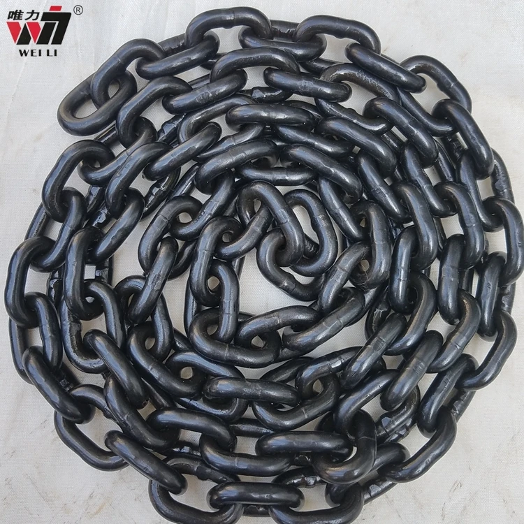 Construction material lifting equipment black lifting load chain g80 alloy steel