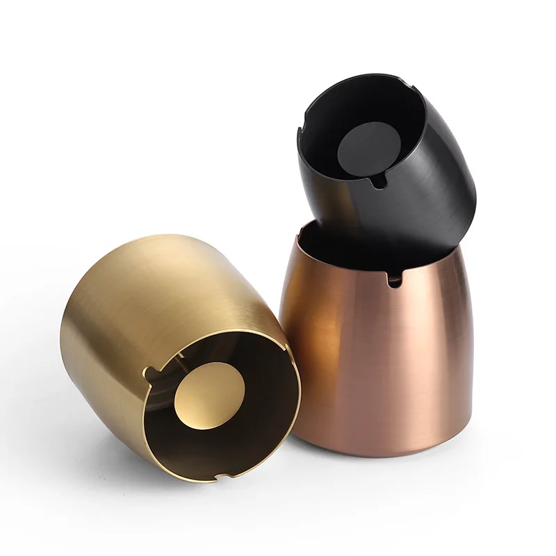 Горячая Распродажа, новый стиль, ветрозащитные пепельницы для сигарет из нержавеющей стали