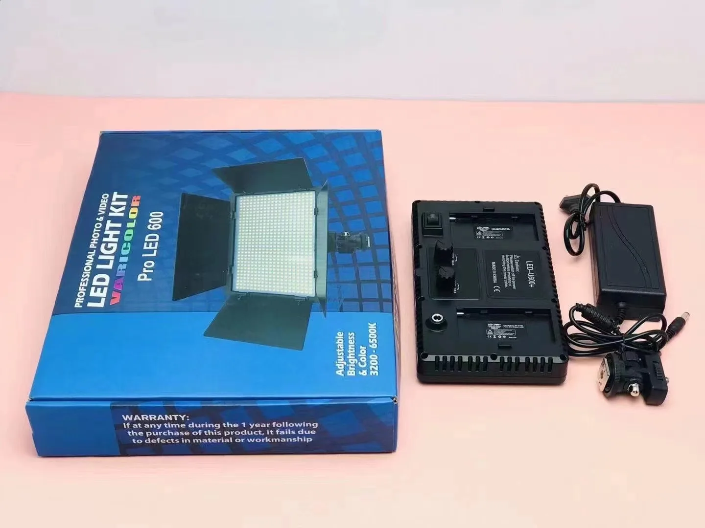 Горячая Распродажа, светодиодная панельная лампа LED600 для фотостудии, светодиодное освещение для видеосъемки 3200-5500k, светодиодное освещение для видеосъемки с регулируемой цветовой температурой