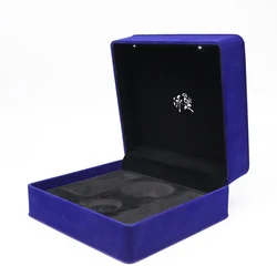 Jewelry Box Velvet Jewelry Storage Box Rigid Boxes Coated Paper for Ring Earring Necklace Gift Packaging Disposable