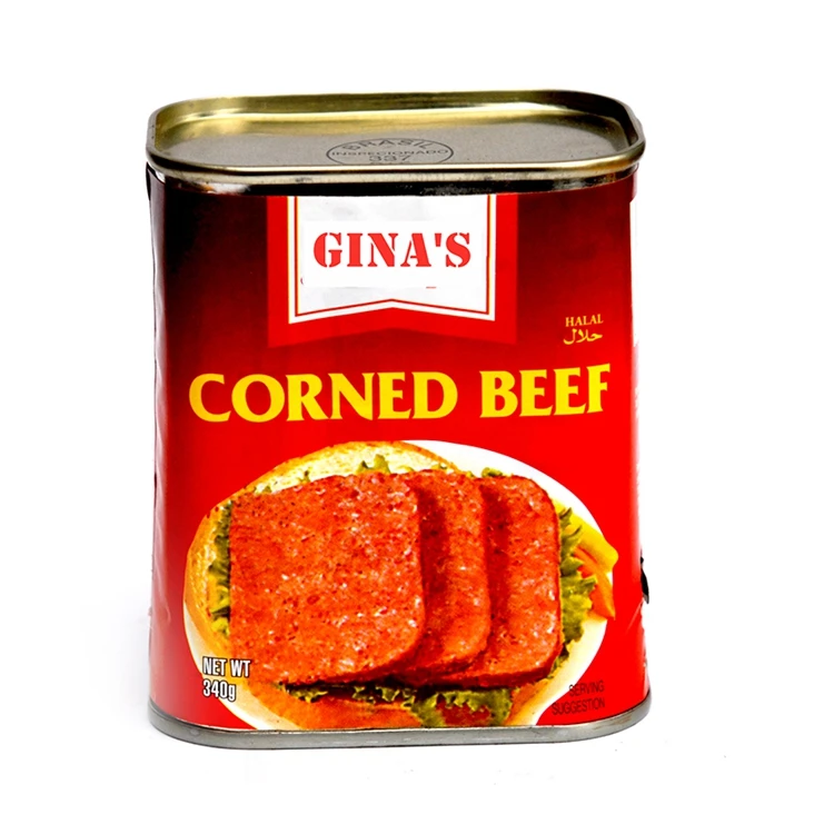 Chinese Canned Corned Beef Luncheon Meat Canned Food Canned In Tin Easy Open For Halal African Muslim Food Cook