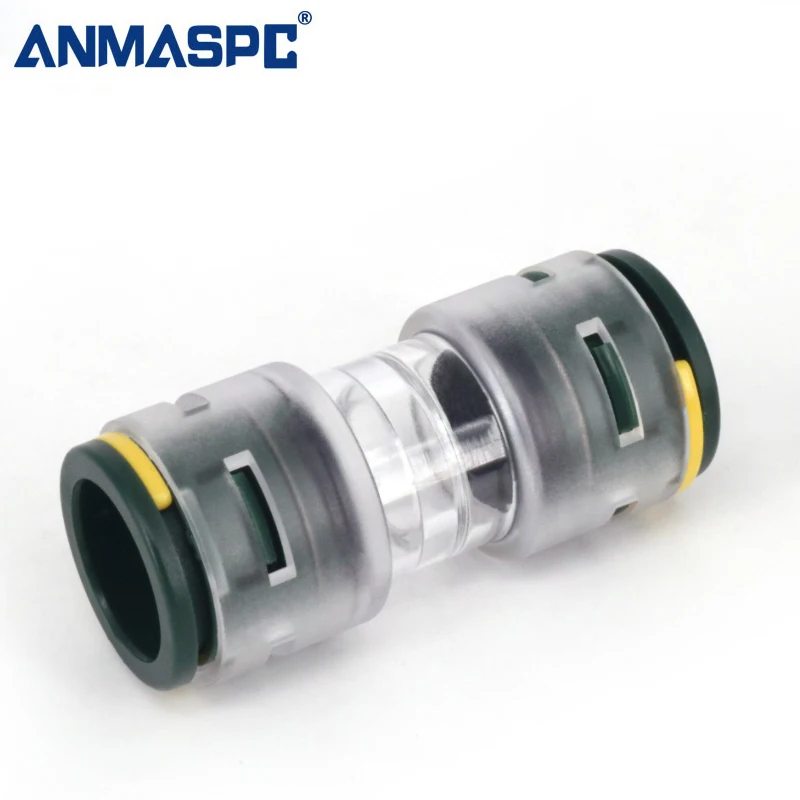 Transparent Microduct Straight Connector STR 14/10 Customization Air-blowing Push-fit Micro Duct Straight Connector