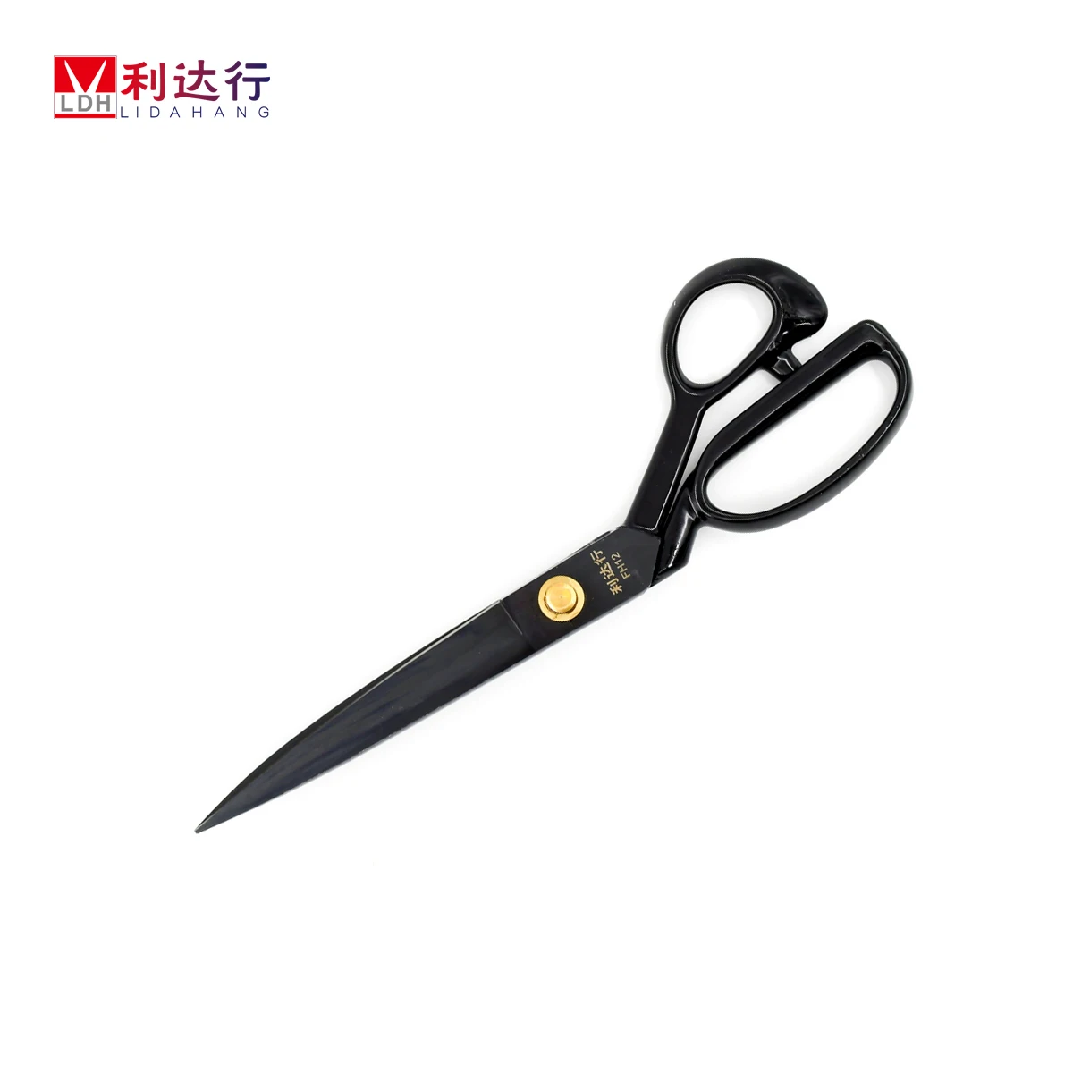 Wholesale 9 inch Carbon Steel Black Blade Super Cutting Tailor Scissors