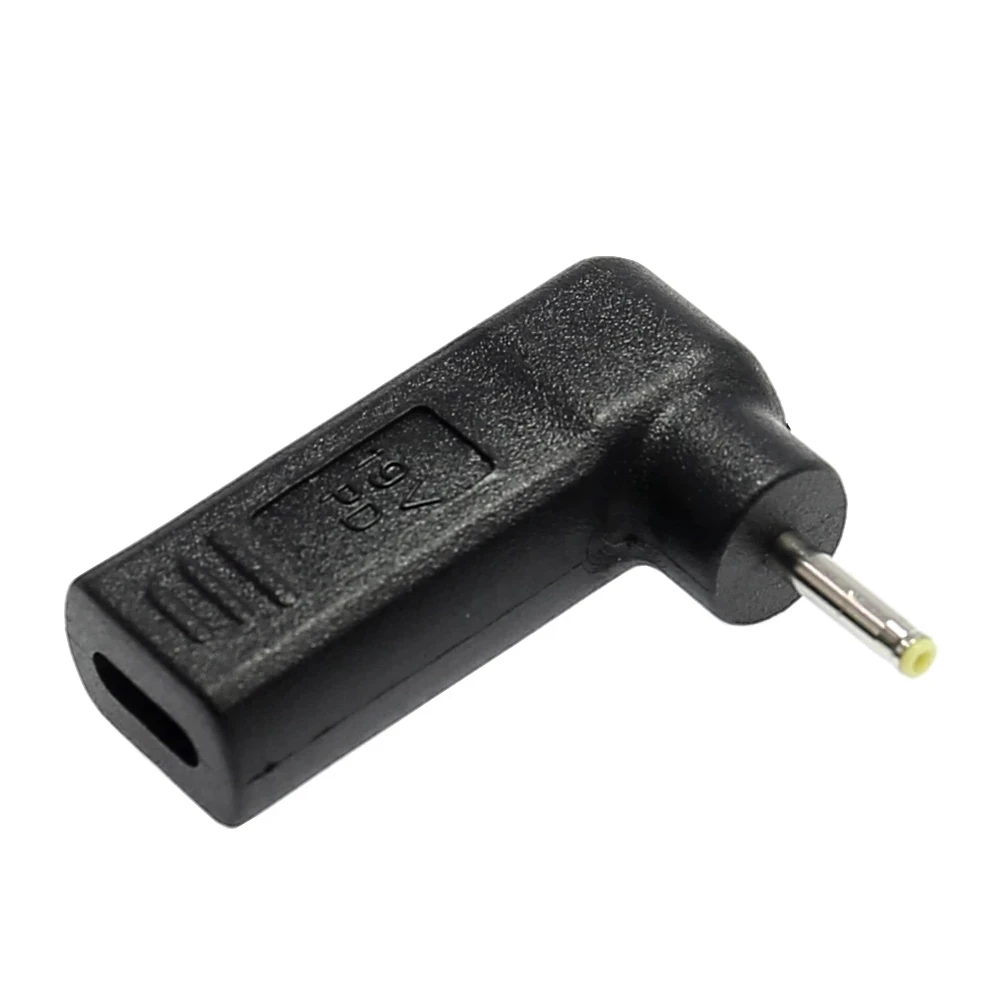
USB Type-C Female to 2.5*0.7mm 90 Degree Laptop DC Plug Jack converter for ASUS EeePC 19V notebook 2.5x0.7 mm 
