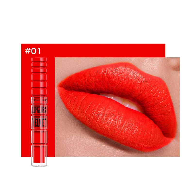 Romantic Bird High Pigment Red Color Unique Container Matte Long Lasting Liquid Lipstick 24 Hours Lip Glaze Professional Makeup