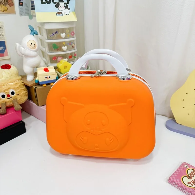 Botu New Multi Colors Kuromi Hand Luggage Bags 14inches Cosmetic Case Sanrioed Creative Carry Luggage Tote Travel Portable Bag