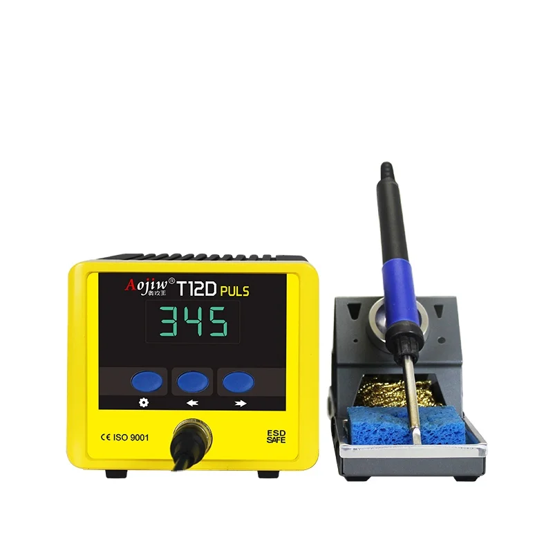 Сварочная станция Aojiw T12D PLUS интеллектуальный цифровой автоматический паяльник с постоянной температурой инструмент для ремонта
