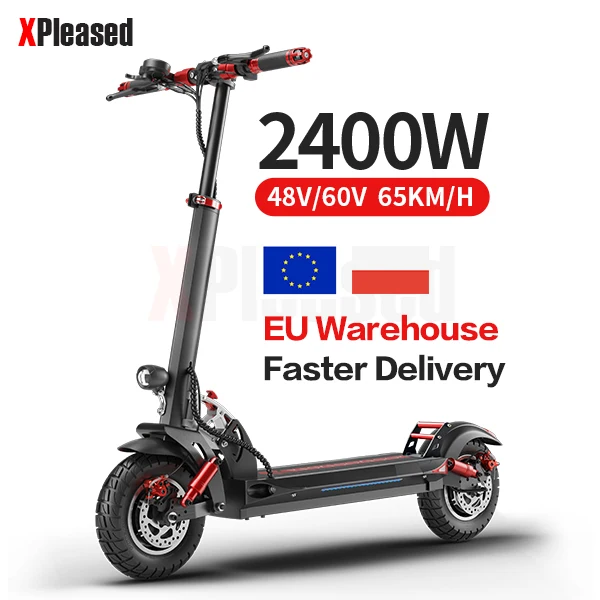 Wholesale 2400w 60v Dual Motor Powerful Scooter Rechargeable Foldable Electric Scooter
