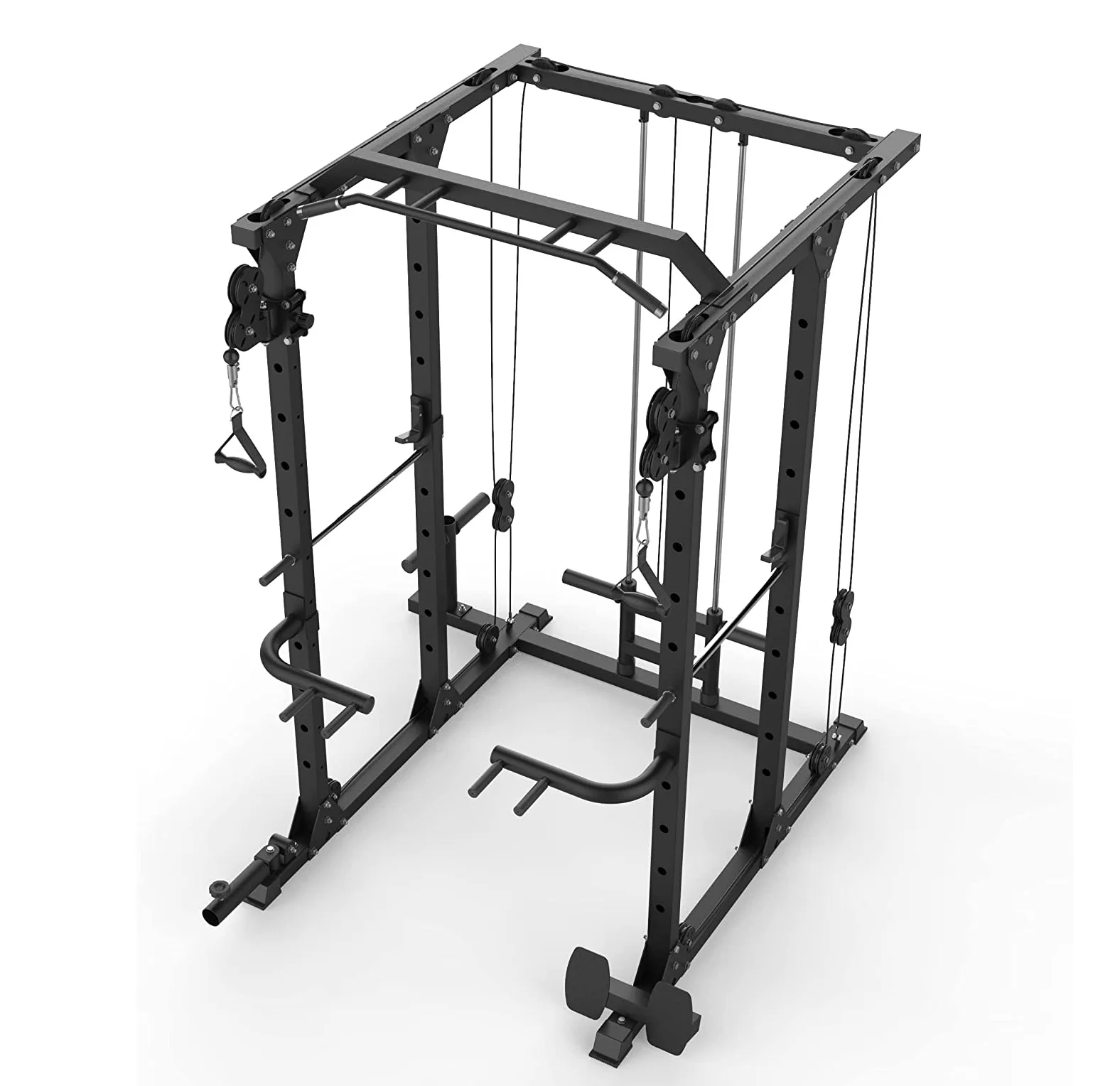 Power Cage Multi-Function Power Rack with Adjustable Cable Crossover System Power Rack