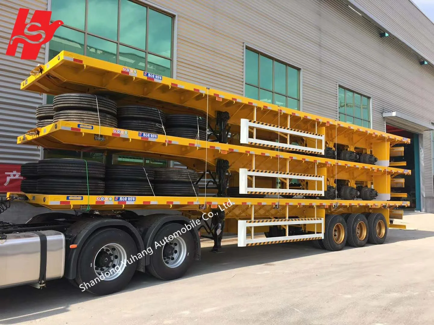  Горячая Распродажа трехосный/4 оси Heavy Duty 28 футов 40Ft 45Ft контейнер бортовой полуприцеп