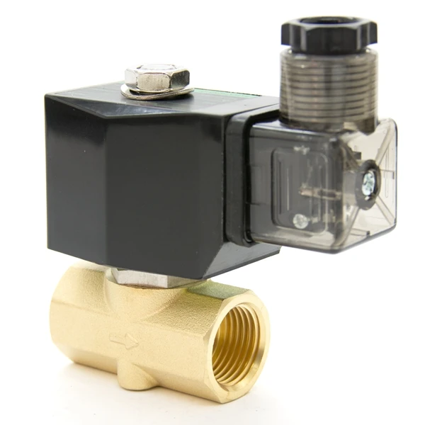 Hoyan  1/8 1/4 inch gas air water  24V 220V AC DC small brass solenoid valve with wire type