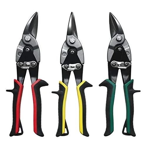 Juego De Tijeras De Aviation Hand Tool Sheet Metal Shear Cutter Cutting Scissors 3pcs Aviation Snip Set