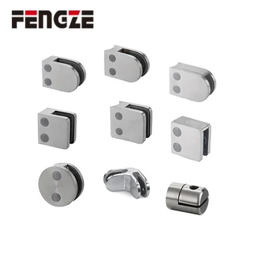 FENGZE Manufacture Balustrades Handrails Glass Railing Balcony Glass Railing Clamp