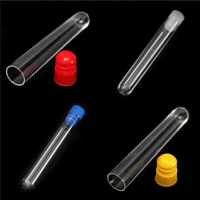 round bottom 12*60mm 12*75mm 13*78mm 13*100mm 15*100mm 16*100mm transparent PS plastic material plastic test tube