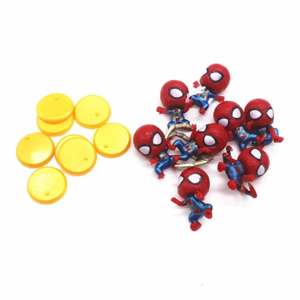 Cheap Price 5.5cm Mini Spiderman Figure Toy Cartoon Cute 8pcs per set Spider man Anime Figure PVC Doll For Cake Topper