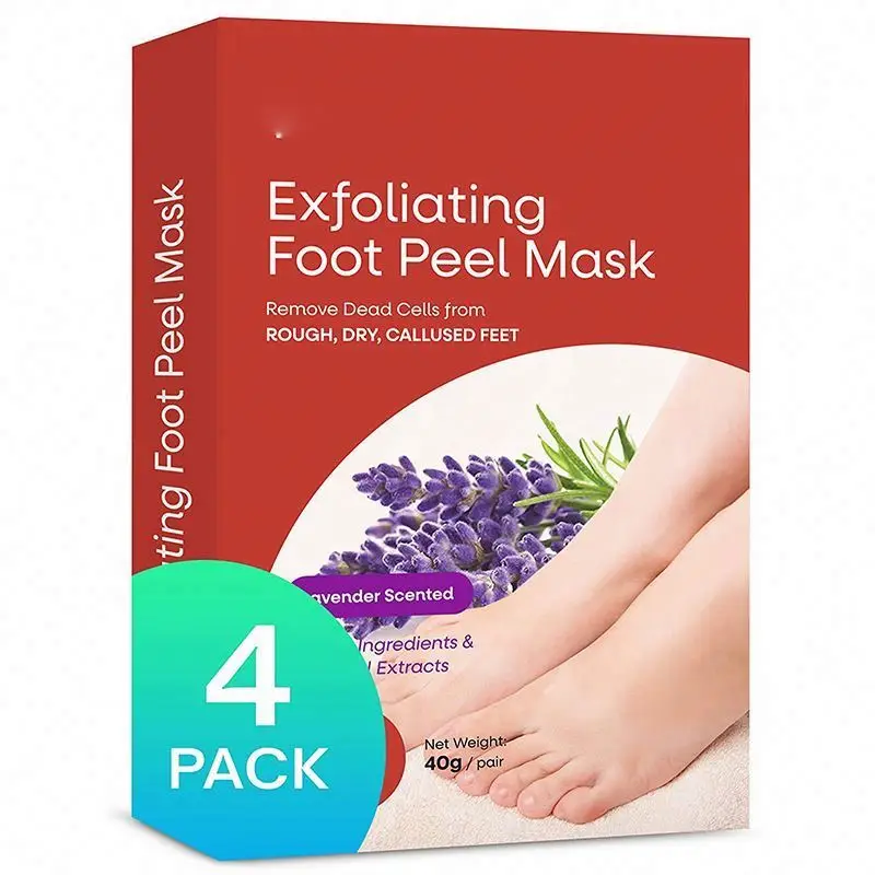 Пинетки гладкие и Лавандовые ароматизированные натуральная формула отшелушивающая маска для ног мягких Новая фабрика Oem