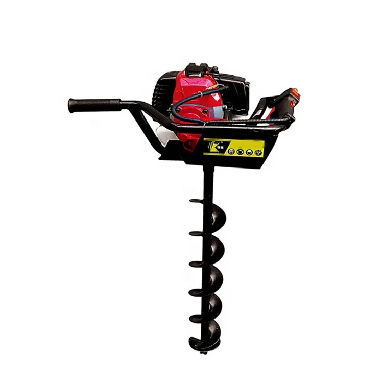 Strong Power Gasoline Earth Auger 2 Stroke Air cooled 52cc