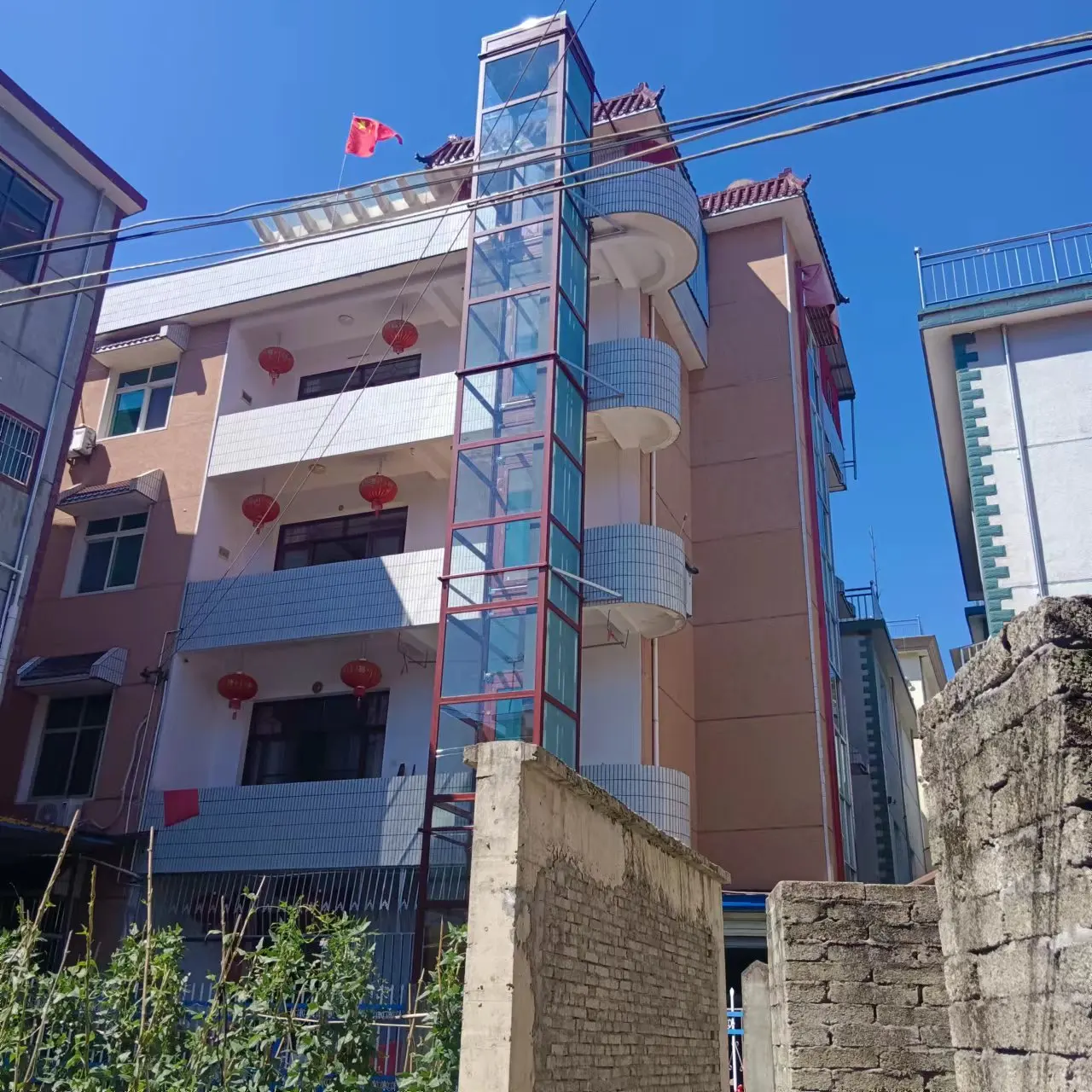 High Quality Auto Household Villa Outdoor Home Stainless Steel Glass Cabin Electric  Hydraulic Lift Equipment Elevator