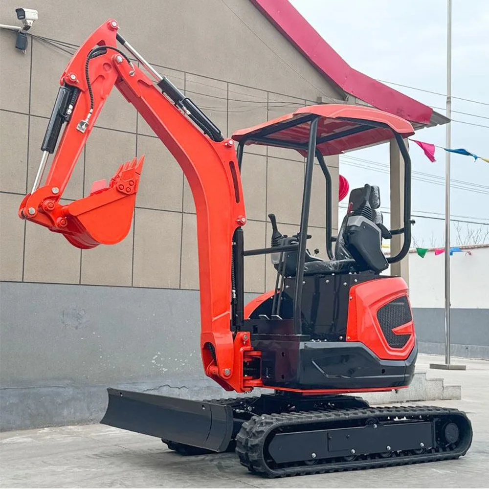 Hot selling Chinese mini small digger 1ton 1.5ton 2ton 2.5ton CE/EPA/EURO 5 wholesale compact mini excavators with swing boom