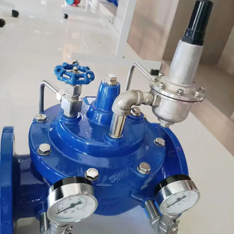 Manufacturers supply trench pressure relief valve 500X ductile iron fire clamp water level control valve