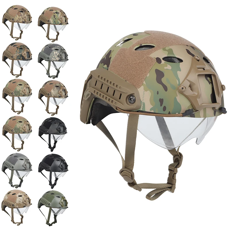 Новинка 2022 года! Камуфляжный Американский Тактический шлем из CS для активного отдыха с версией с отверстиями