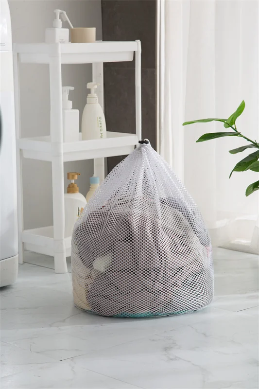 Andeya OEM Bolsa De Ropa Viaje Wash and Fold 50*60cm+36cm Large Nursery Bag Laundry Net