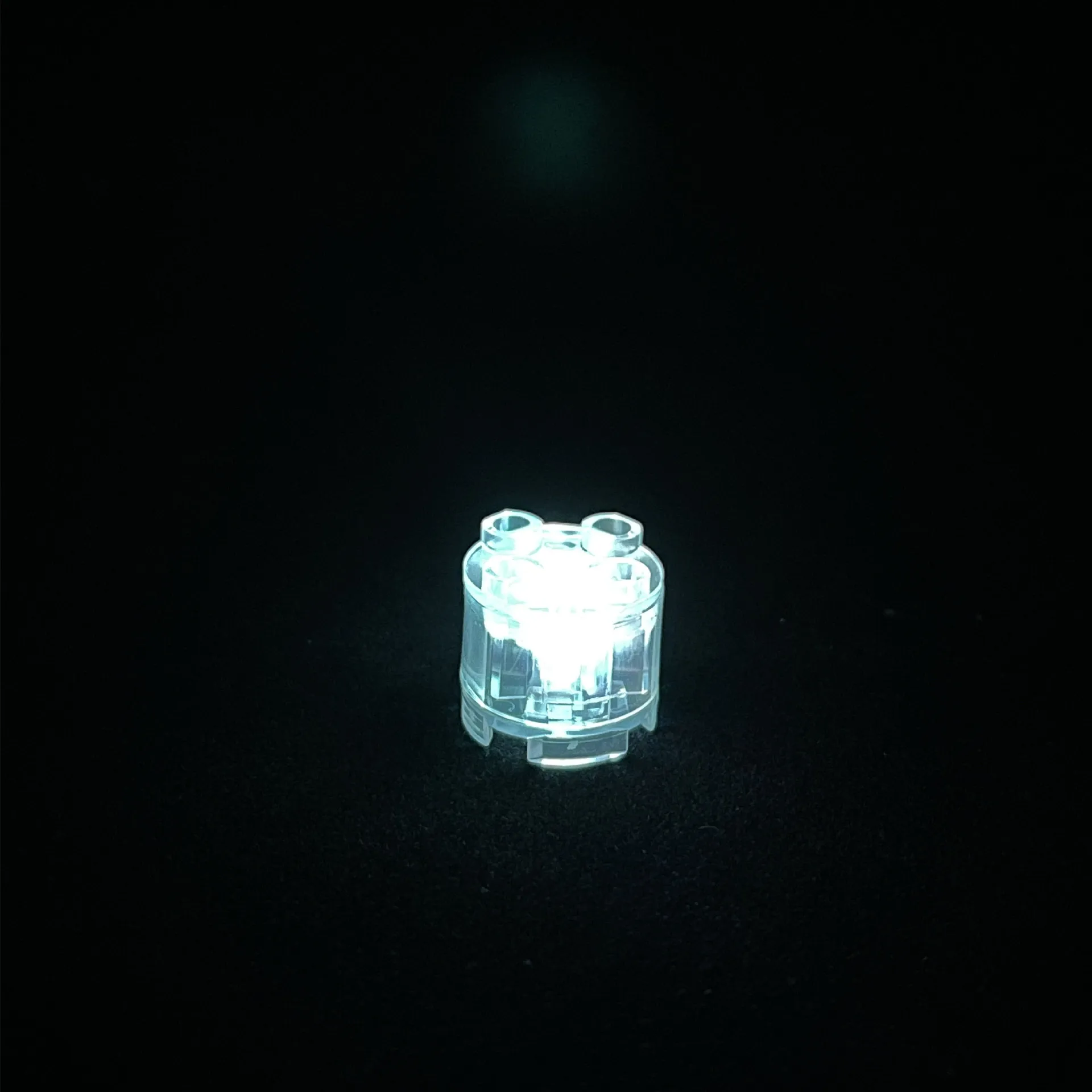 2*2 Round Brick Particle Luminous Building Block Lighting Creative Assembly DIY Street View LED Colorful Lighting Toy