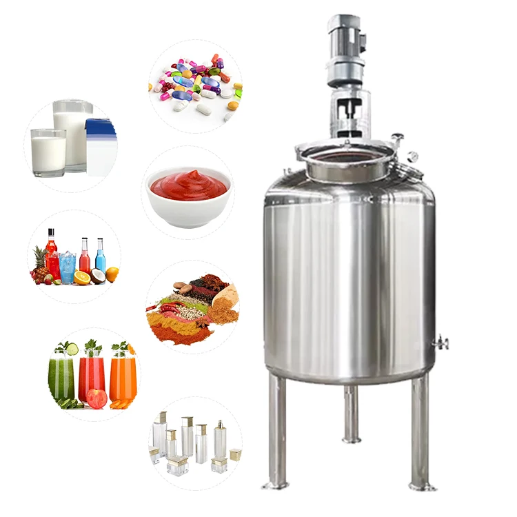 Honey Paste Syrup 300l Body Lotion Detergent Mixing Tank With Agitato