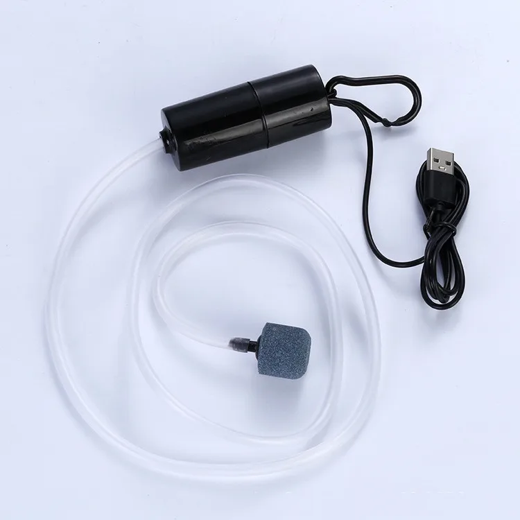 Воздушный насос для аквариума портативный скользкий аквариумный Usb принадлежности