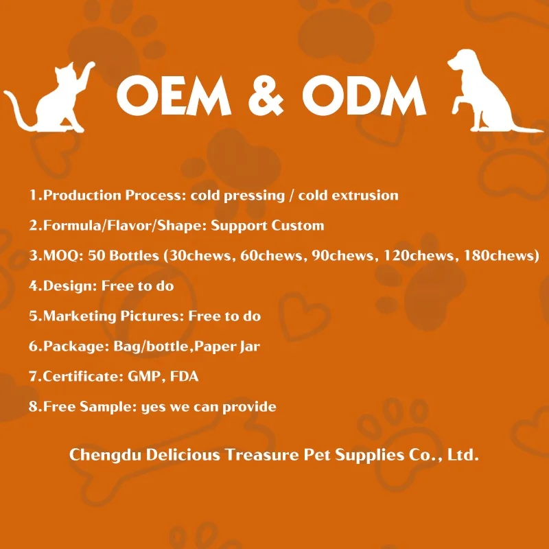 400g Wholesale Private Logo Cat High Protein nutrition Pet Supplement Multivitamin Lecithin Chews Health Bulk Cat Vitamins