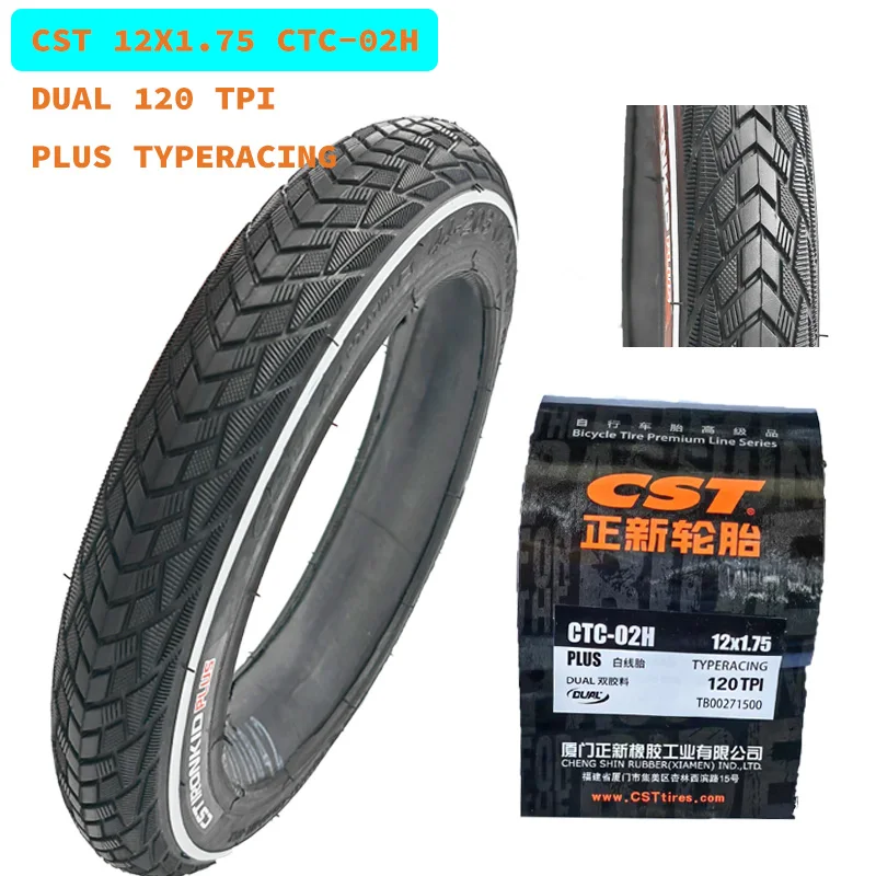 High quality C S  T 12 inch scooter tires   C S T iron kid plus CTC-02H 12x1.75 tires Straight and curved inner tubes