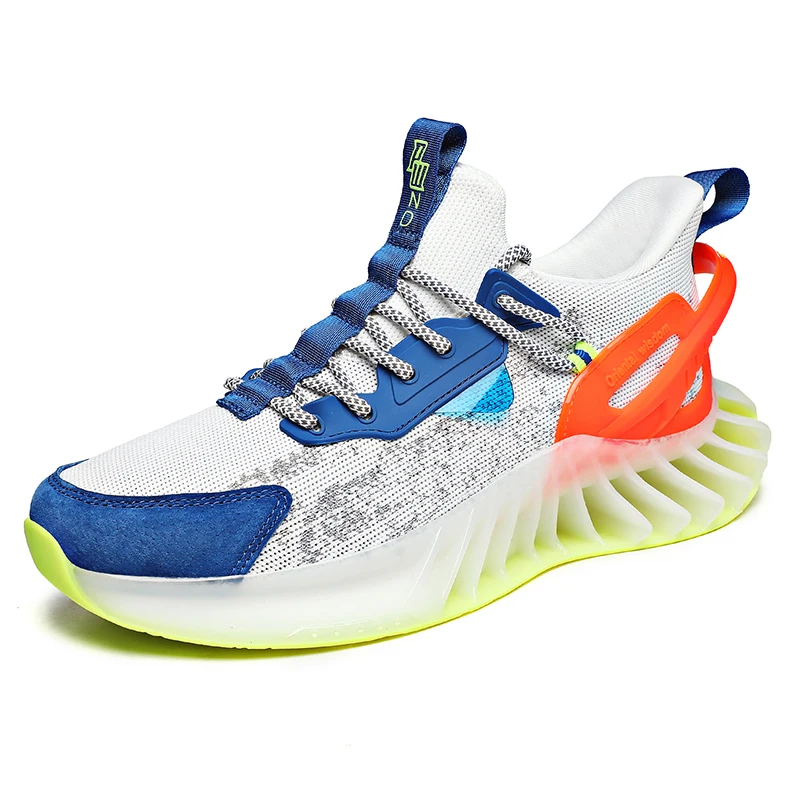 Лидер продаж 2021 года от производителя, оптовая продажа, мужские модные кроссовки с вязаным верхом, теннисная обувь