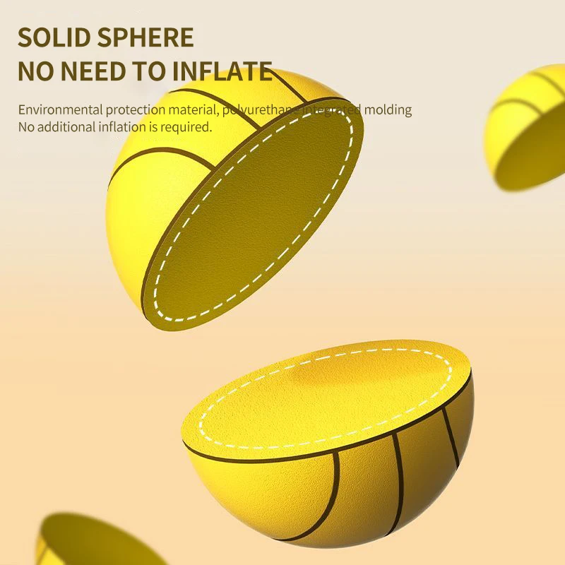 Custom Squishy Stress Ball PU Toy Ball Soft Elastic Low Noise Basketball For Boys And Girls Indoor Silent Basketball