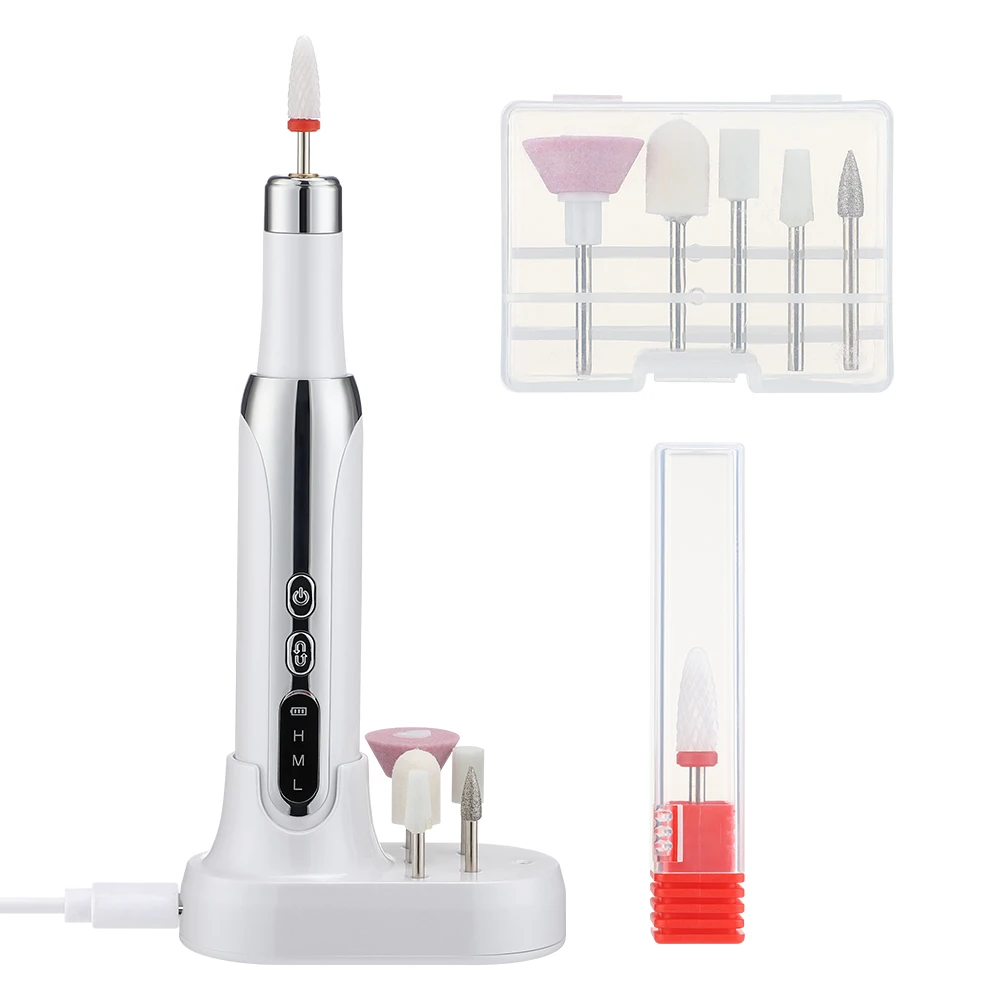 Household Cordless Rechargeable Manicure Machine Mini Electric Nail Sander Gel Polisher Nail Drill