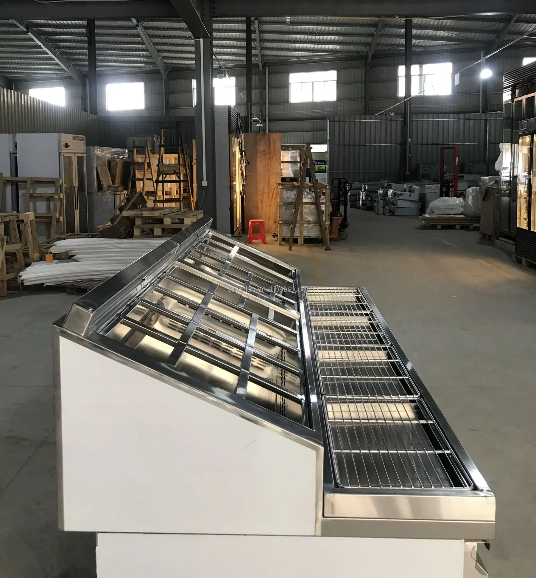 Two Compressors Commercial 1/2/3 Door 2/4/6 Drawer Refrigerator Salad Sandwich Pizza Prep Table