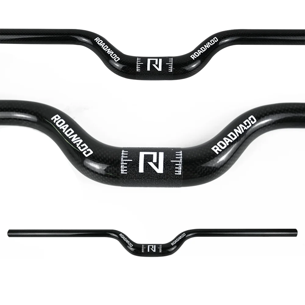 Полностью карбоновый велосипедный руль, ультралегкий руль 700/720/740 мм, руль из углеродного волокна для дорожного велосипеда