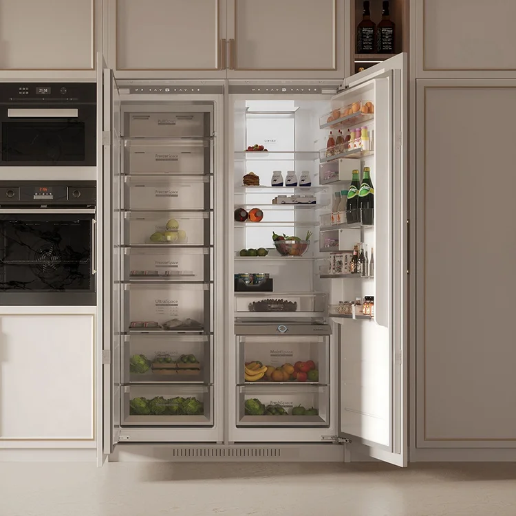 Stylish Integrated Refrigerator with Energy Efficiency Features