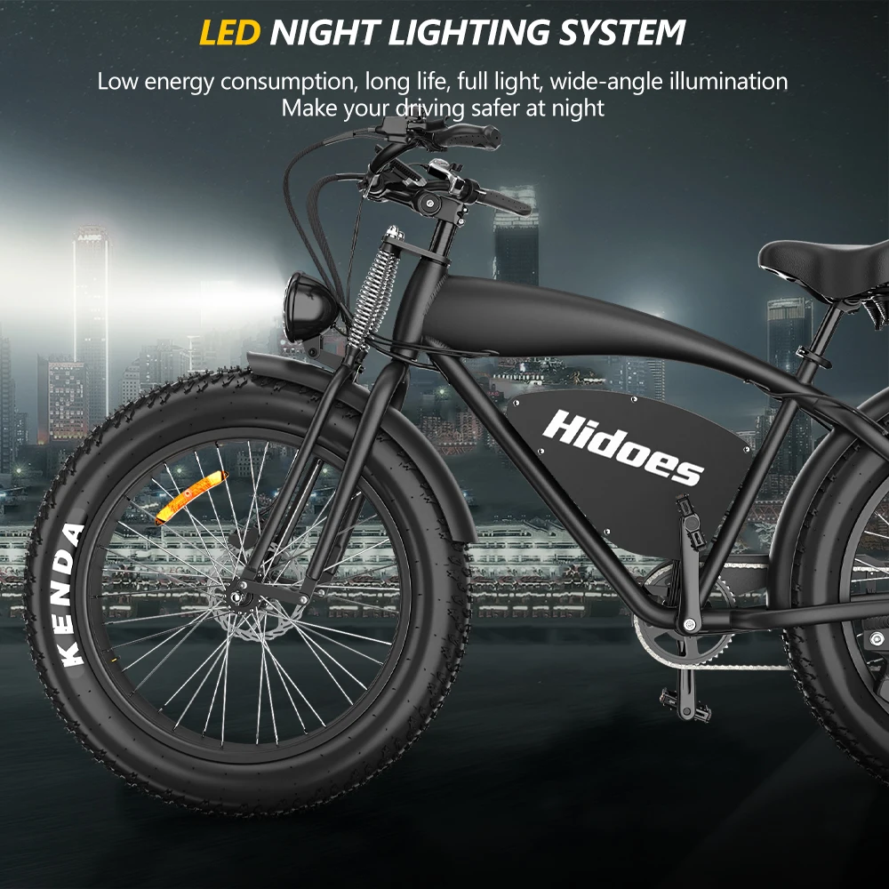Drop shipping Ready Stock Hidoes B3 26inch 1200W Electric Mountain Bike Aluminum Alloy Frame down Tube Battery Disc Brake