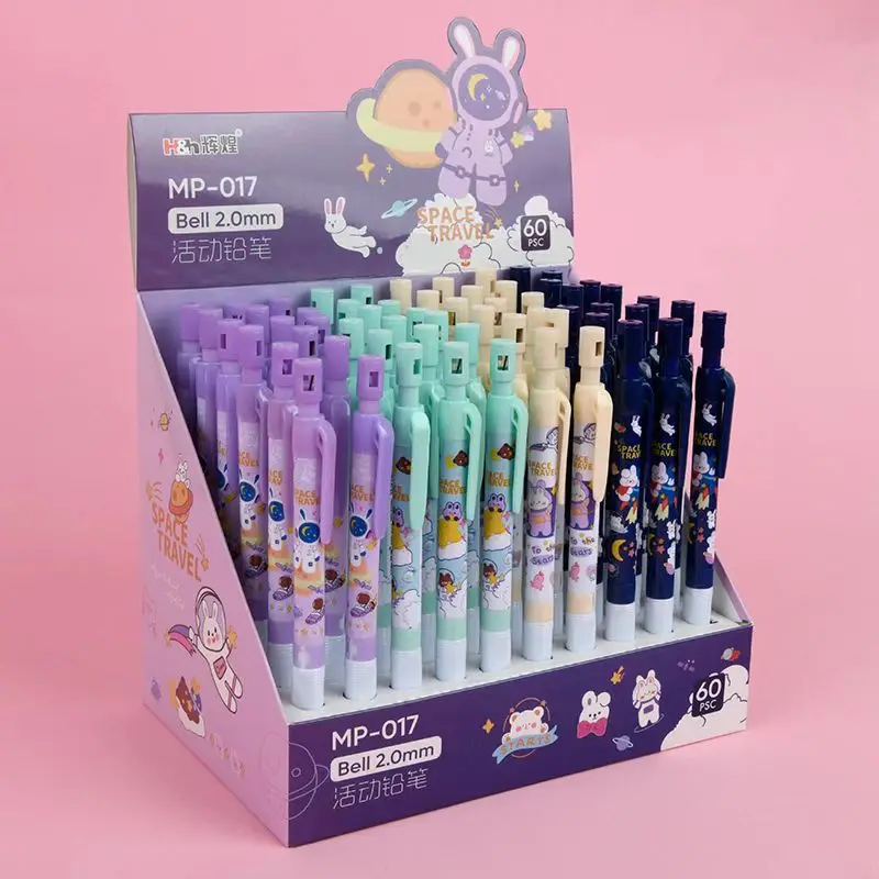 Creative school stationery kids plastic cute cartoon 2.0mm pencil for boy