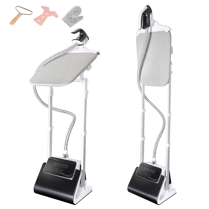Professional Manufacturer Good Price 2023 New High Power Black White 1800W Vertical Garment Steamer