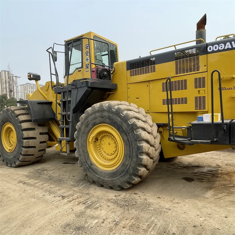 Wa600-3 колесный погрузчик komatsu для строительства 12 тонн модель 600 мощный фронтальный wa600-6