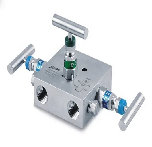 3 Way Manifold Valve Stainless Steel Swagelok Type High Quality 6000PSI