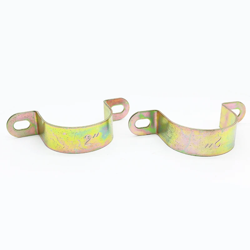 U Type Galvanized Stainless Steel Metal Hose Support Clamp Saddle Pipe Clamp For Steel Pipe
