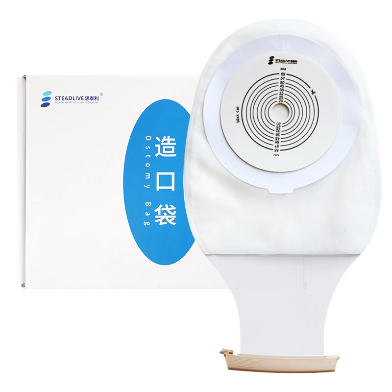 Transparent Opaque One Piece Ostomy Bag Supplies Bolsas De Colostomia